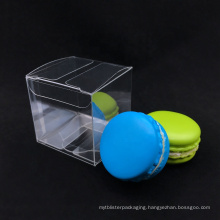 custom macaron cookie chocolate candy plastic clear packaging box